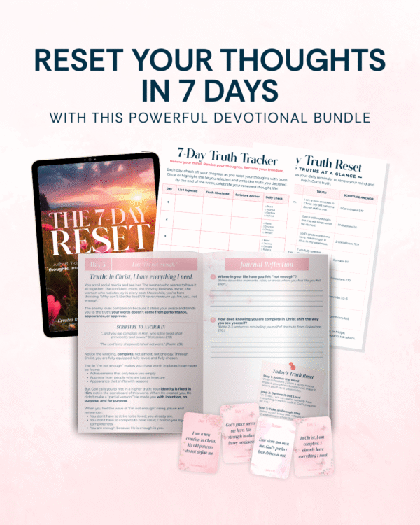 7-Day Reset Devotional Bundle – Christian Mindset Reset to Renew Your Mind - Image 2